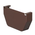 Amerimax Home Products 5.8 in. H X 4.5 in. W X 5 in. L Brown Vinyl Contemporary Gutter End Cap T1511